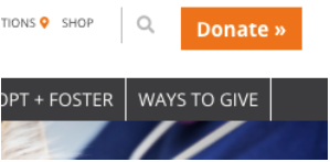Donation button on bestfriends.org