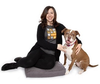 Gina Burrows and dog