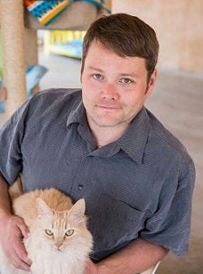 Jon Dunn with cat