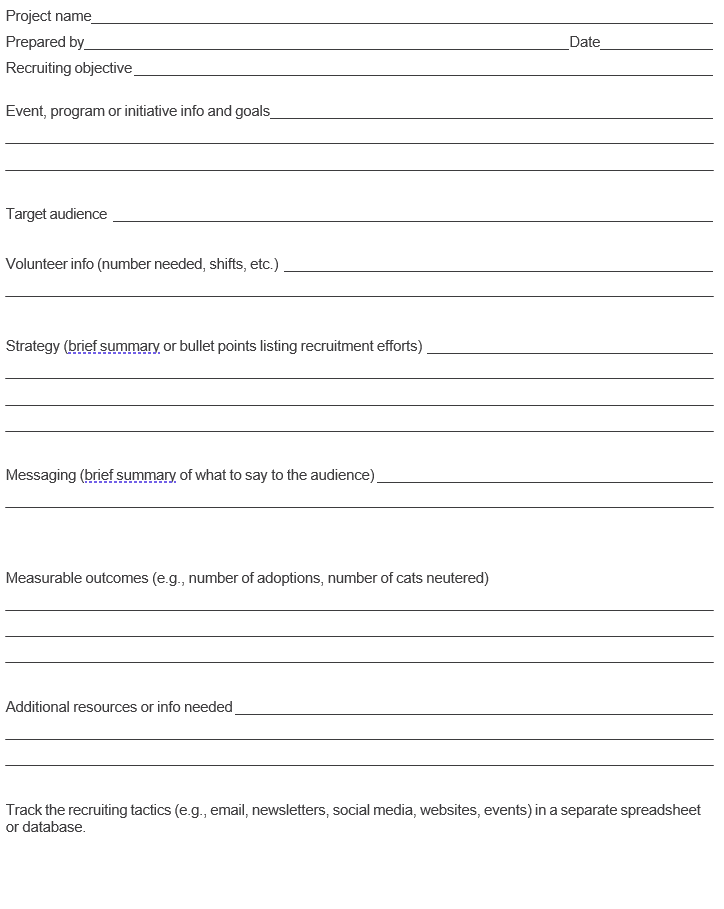 Recruitment Plan Template